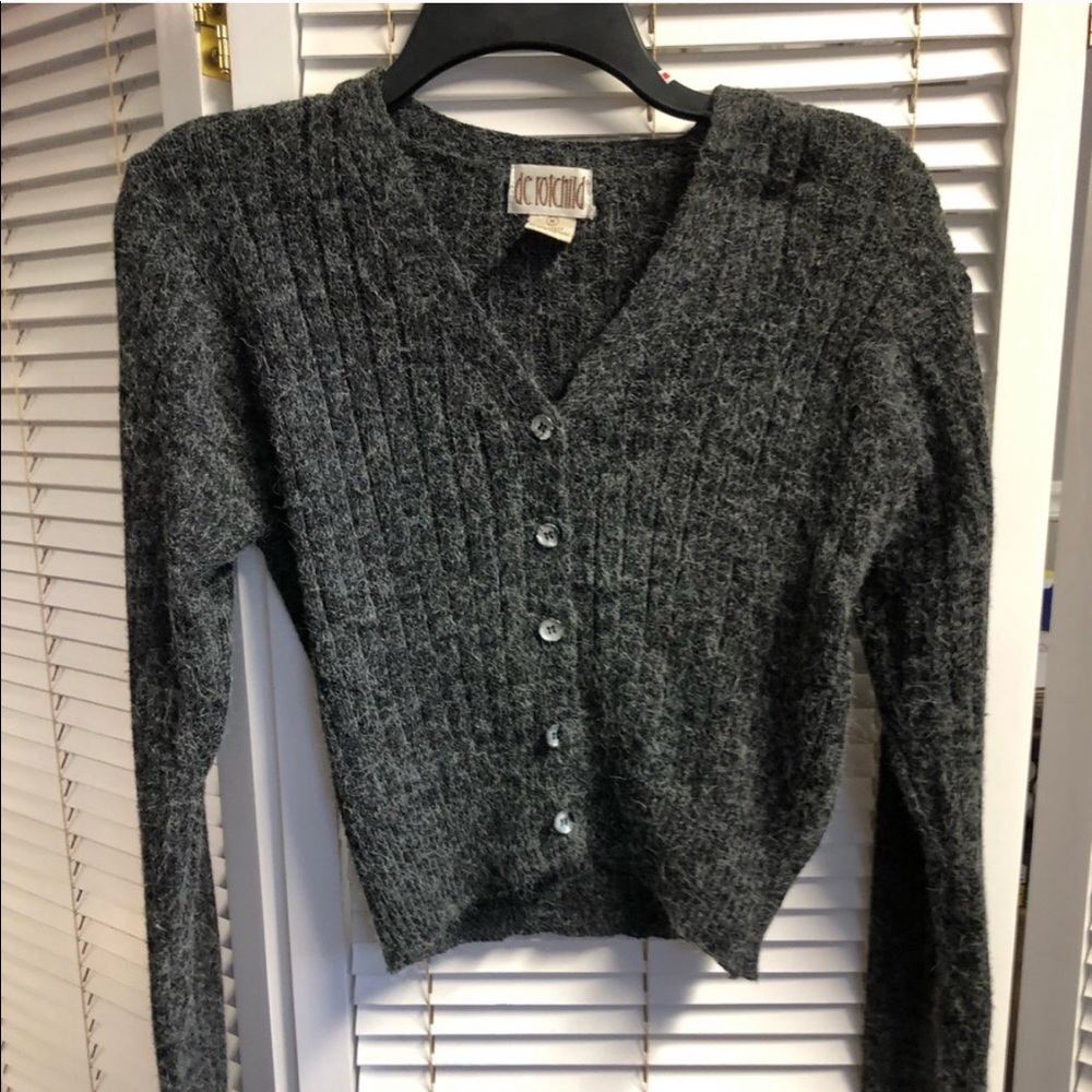 vintage button up sweater